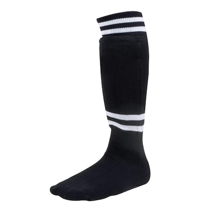 Champion Sports Champion Sports SL8B Youth Sock Style Soccer Shinguard; Black - Age 8-10 SL8B